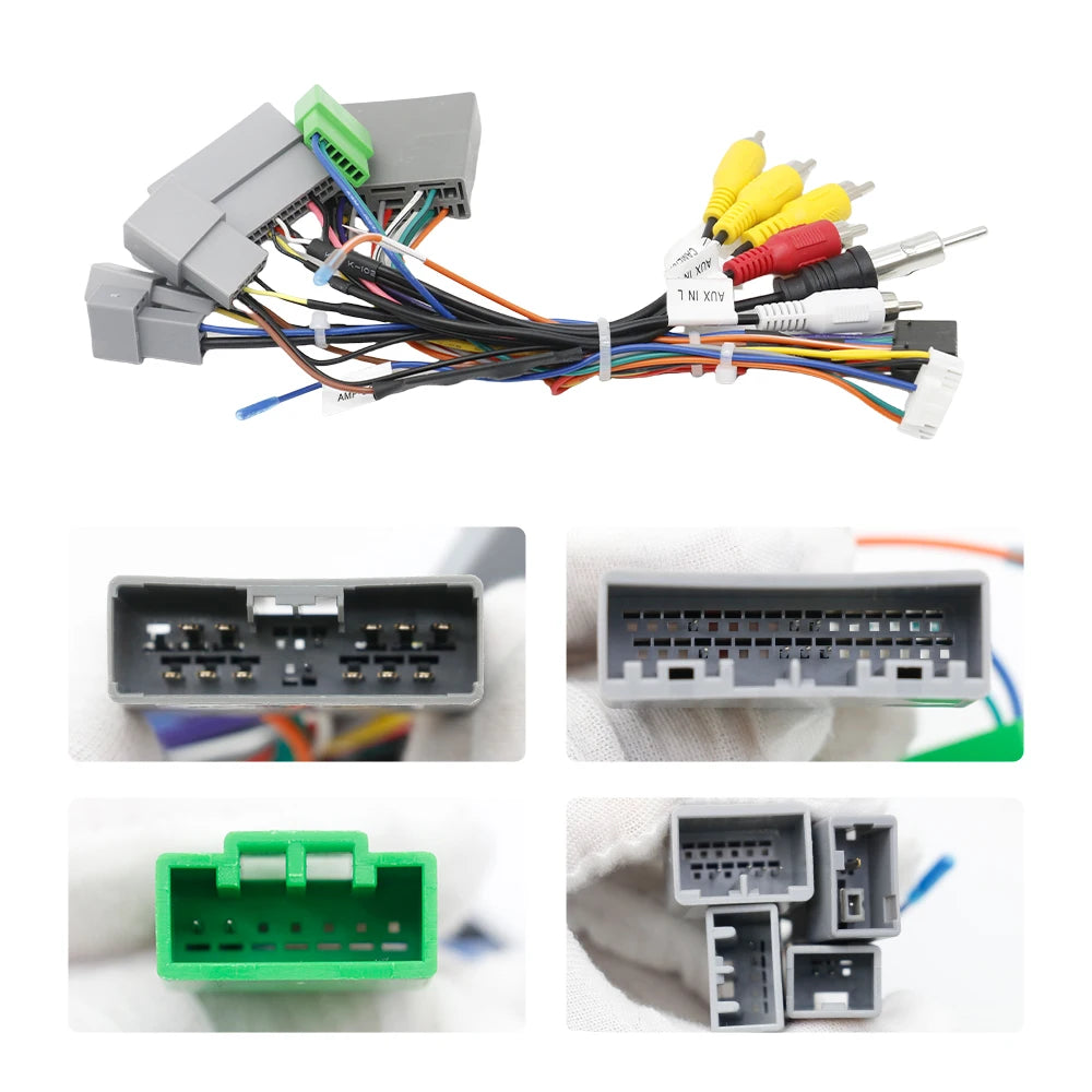 16Pin Car Wiring Harness Adapter For Mitsubishi Pajero V97 V73 V60 ASX Outlander RP5-MT-101 Canbus Box Decoder