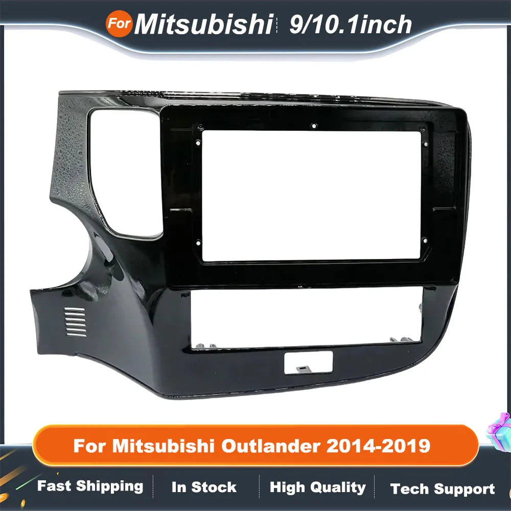 9/10.1 Inch 2 Din Car Stereo Radio Fascia Panel For Mitsubishi Outlander 2014-2019 Android Audio Frame Cover Trim Kit Face Bezel