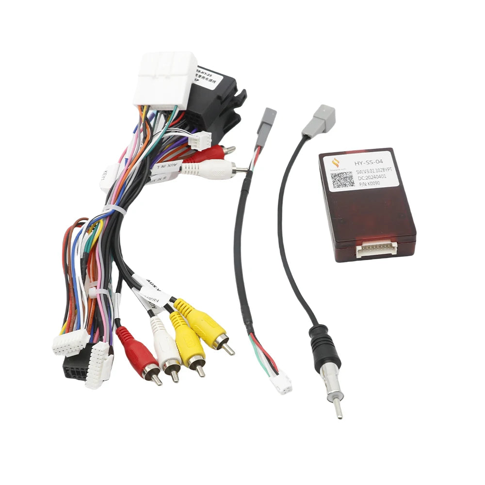 Android Car Radio Canbus Box Decoder HY-SS-04 for Hyundai Tucson 2 LM IX35 2009-2015 Wiring Harness Adapter Power Cable