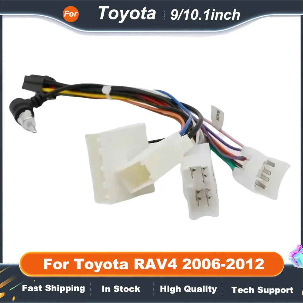 9/10.1 Inch Double Din Car Stereo Fascia for Toyota RAV4 2006-2012 DVD System