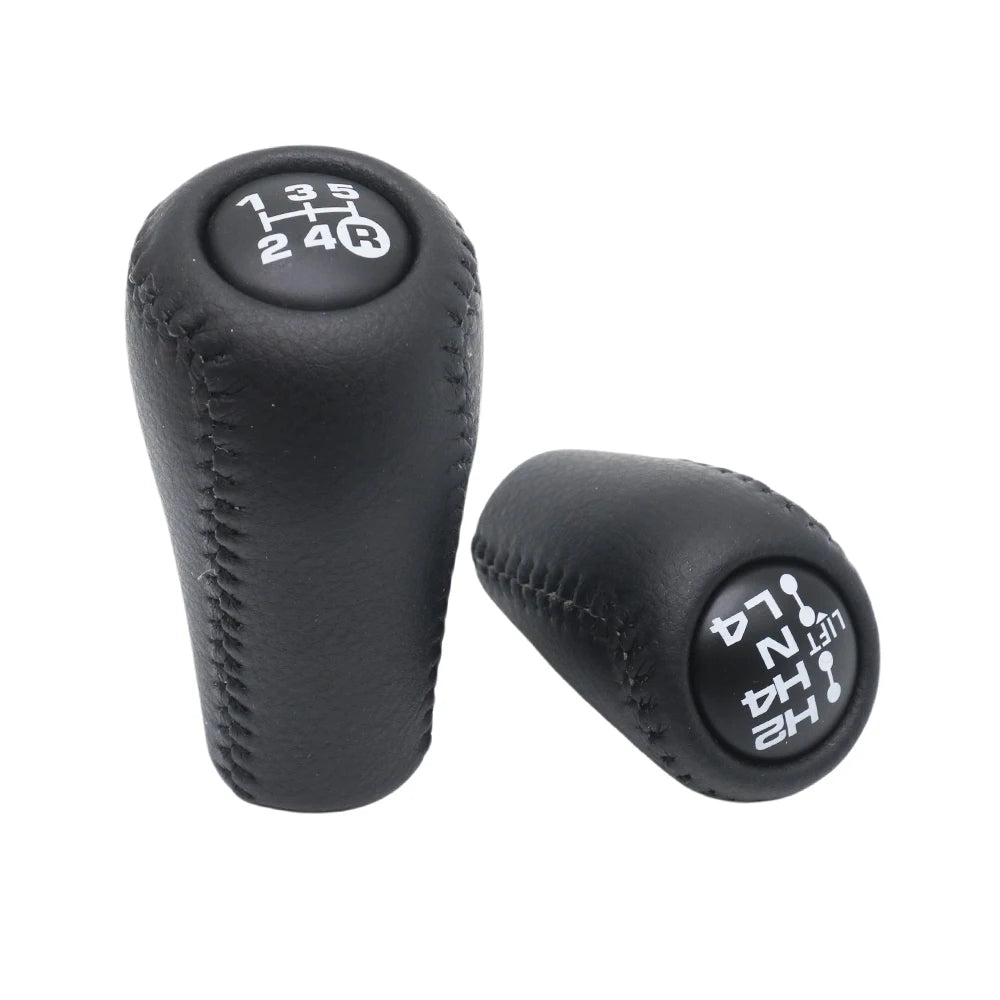 Real Leather For Toyota Prado LC120 Land Cruiser  2003-2009 Car 5 Speed MT Gear Shift Knob Transmission+Transfer