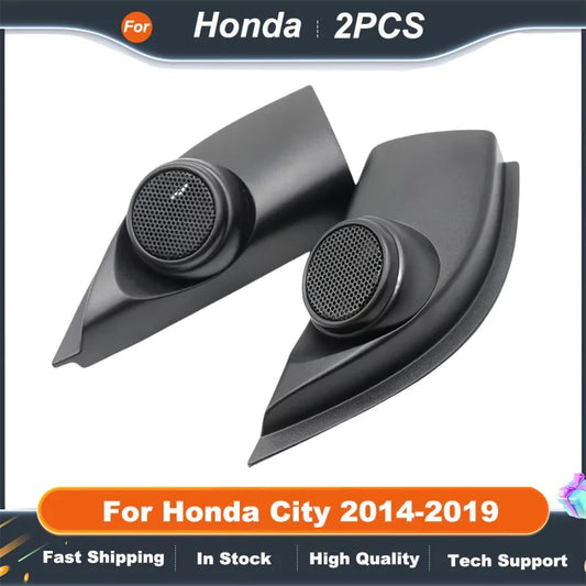2PCS Car Tweeter Speaker Mounting Brackets for Honda City 2014-2019  Door Angle Refit Audio Cover Boxes Installation