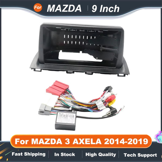 9 Inch Car Frame Fascia Adapter  For MAZDA 3 AXELA 2014-2019 Android Radio Audio Dash Fitting Panel Kit