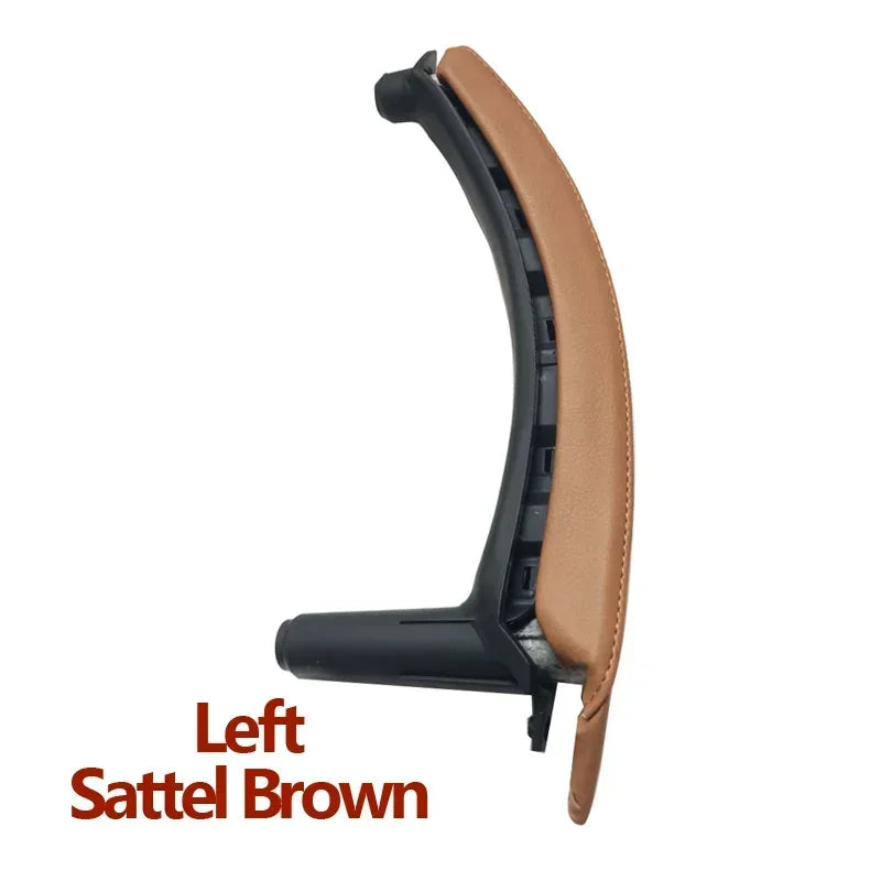 Interior Car Left Right Passenger Door Handle Leather Cover Trim Replacement For BMW X5 X6 E70 E71 E72 2007-2013