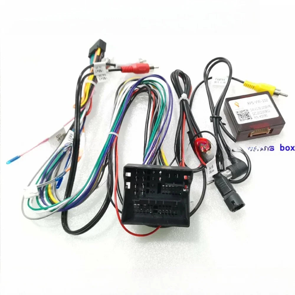 Auto 16 Pin PR5-VW-102 Canbus Box Adaptor suit For VW Volkswagen Golf 7 2015-2020 With Wiring Harness Car Cable Android  Radio