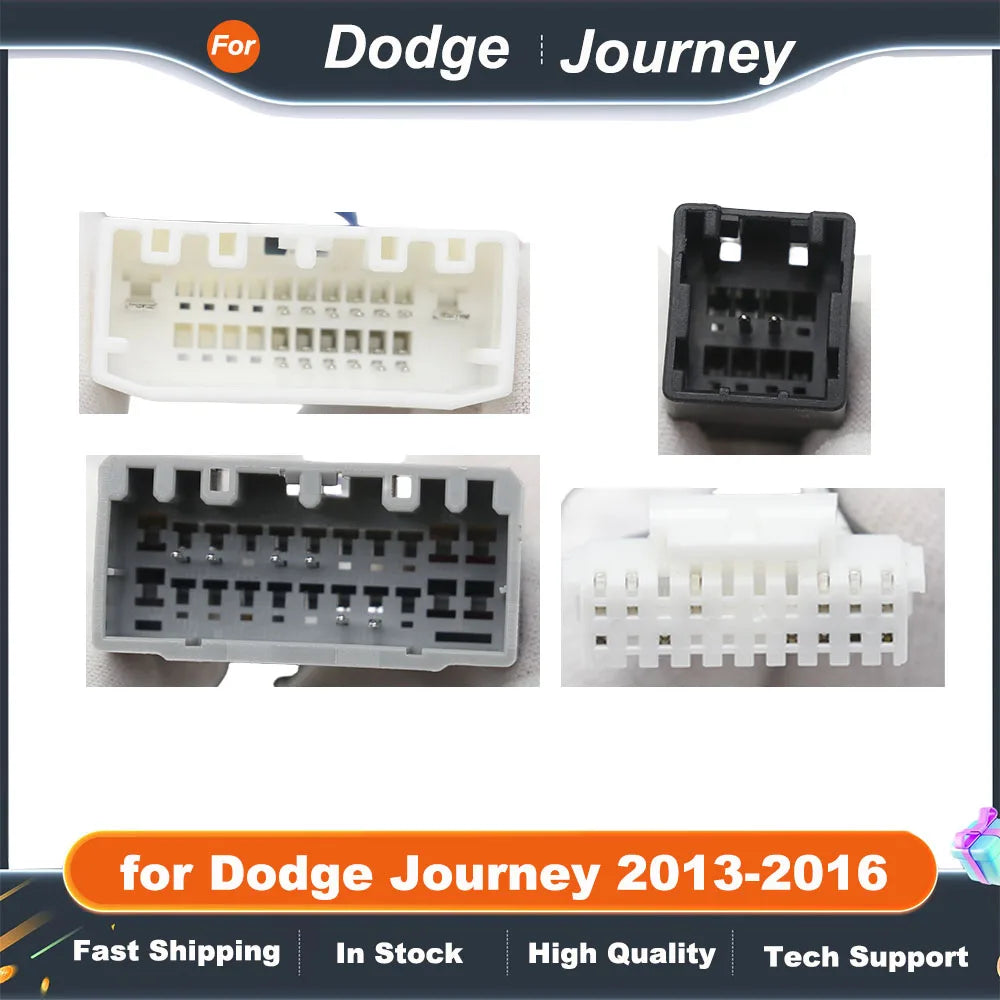 16PIN Car Stereo Wiring Harness with CANBUS for Dodge Journey 2013-2016 Fiat Freemont 2012-2014 Chrysler 300C 2011-2014