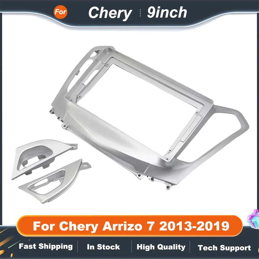 9 Inch Car Audio Fascia Panels Adapter For Chery Arrizo 7 2013-2019 Android Radio Dash Fitting Panel Kit