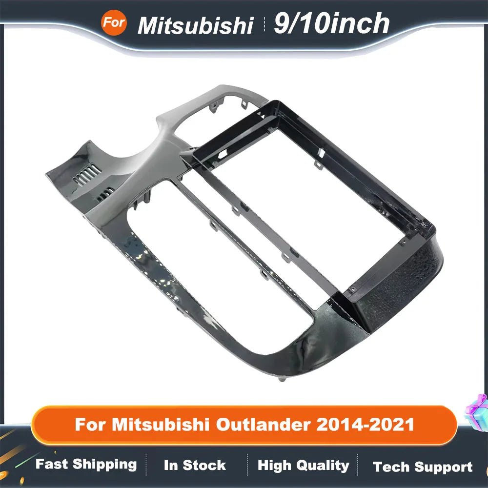 9 Inch 10 Inch Car Frame Fascia Adapter Android Radio Dash Fitting Panel Kit For Mitsubishi Outlander 2014-2021