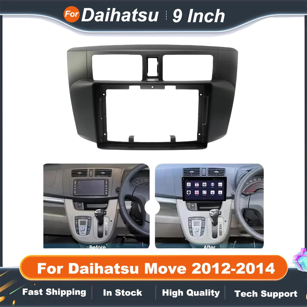 9 Inch Car Frame Fascia Adapte  For Daihatsu Move 2012-2014 Android Radio Dash Fitting Panel Kitr