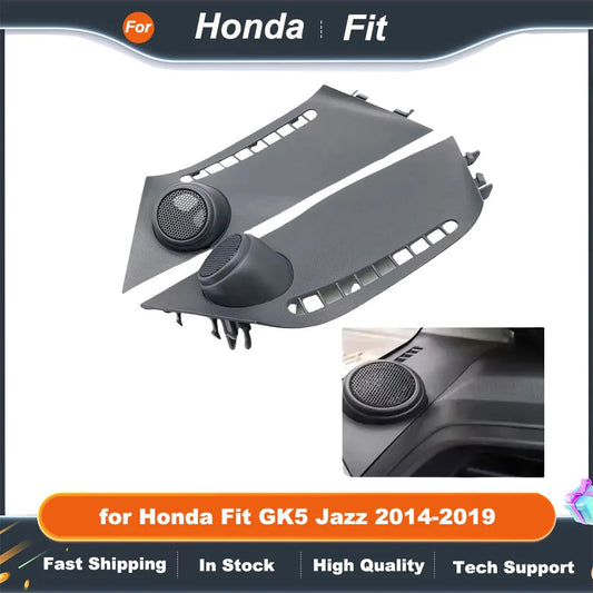 2PCS Car Tweeter Speaker Mounts for Honda Fit Jazz GK5 2014-2019 Audio Door Refitting Angle Cover Boxes