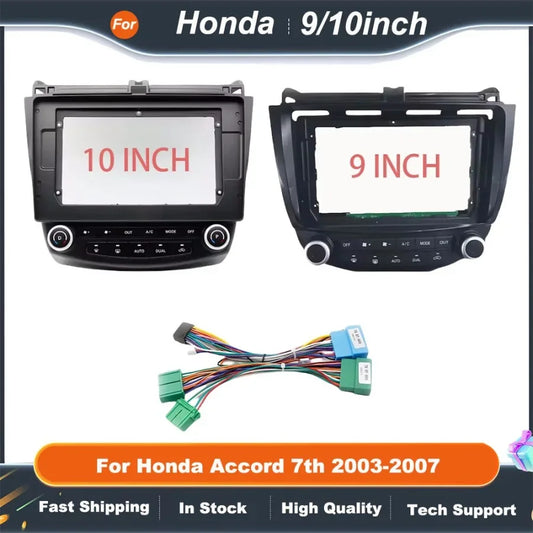 9/10Inch Car Accessories Car Radio For Honda Accord 7th 2003-2007 Dashboard Android Car Dvd Player Frame