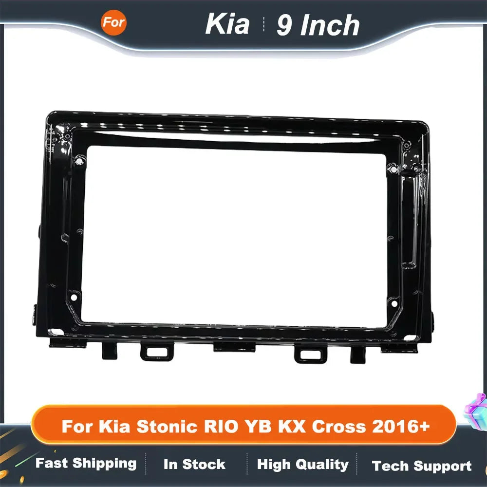 9 Inch Car Radio Fascia Frame Panel Kit  CANBUS Decoder for Kia Stonic RIO YB KX Cross 2016+ Android Stereo Dash Installation
