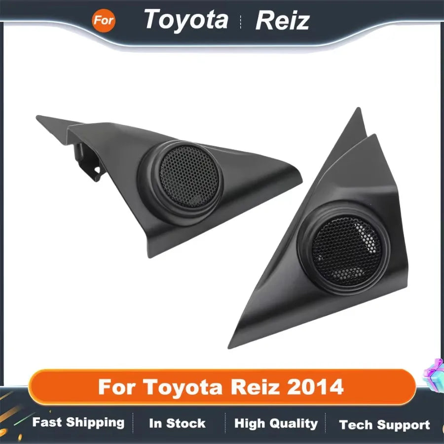 2PCS Car Tweeter Mounting Brackets for Toyota Reiz 2014  Door Angle Speaker Cover Boxes  Installation Kit