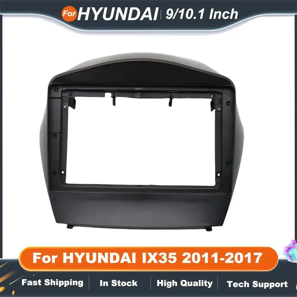 2Din Car Radio Fascia Frame for HYUNDAI IX35 2011-2017 10.1/9 Inch Android MP5 Stereo Panel