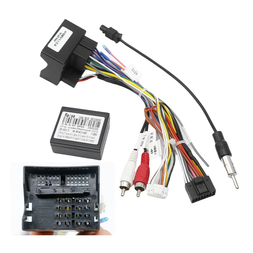 9 inch 22.86cm Car Fascia Frame Adapter Canbus Box Android Radio Dash Fitting Panel Kit for Opel Zafira B Astra H Antara Corsa D