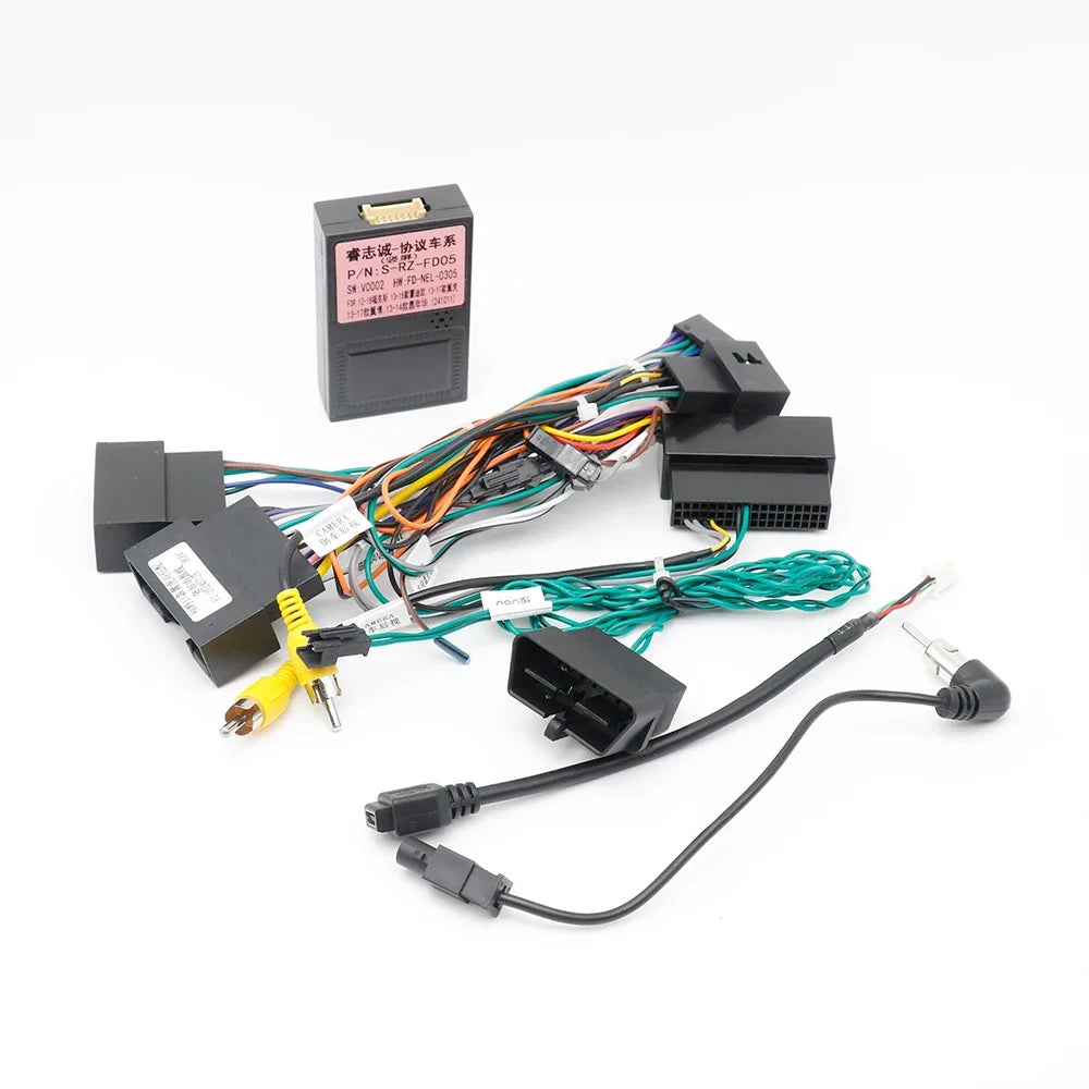 9.7 inch Car Radio Facia for FORD C-MAX KUGA ECOSPORT 2013-2018 Fascia Dash Kit Install Trim Panel GPS Adapter Conso