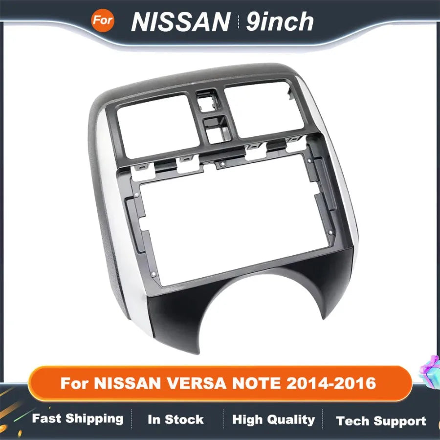 9" 2 Din car multimedia frame  For NISSAN VERSA NOTE 2014-2016 Android GPS MP5 Stereo Player Head Unit Panel Dash