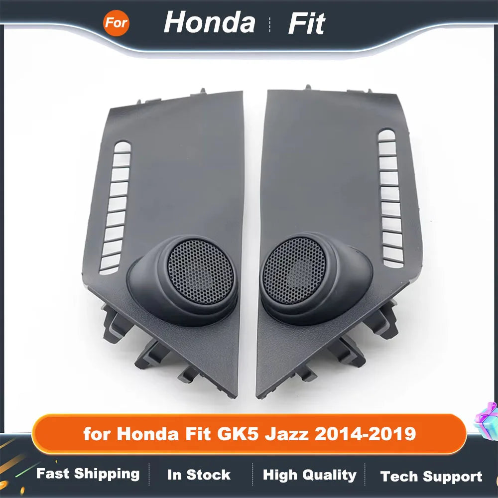 2PCS Car Tweeter Speaker Mounts for Honda Fit Jazz GK5 2014-2019 Audio Door Refitting Angle Cover Boxes