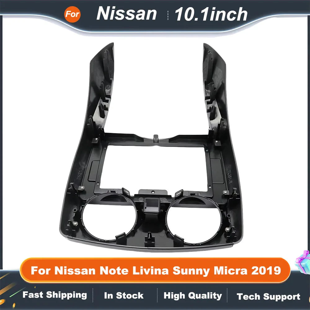 10.1 Inch Car Frame Fascia Adapter For Nissan Note Livina Sunny Micra 2019 Android Radio Audio Dash Fitting Panel Kit
