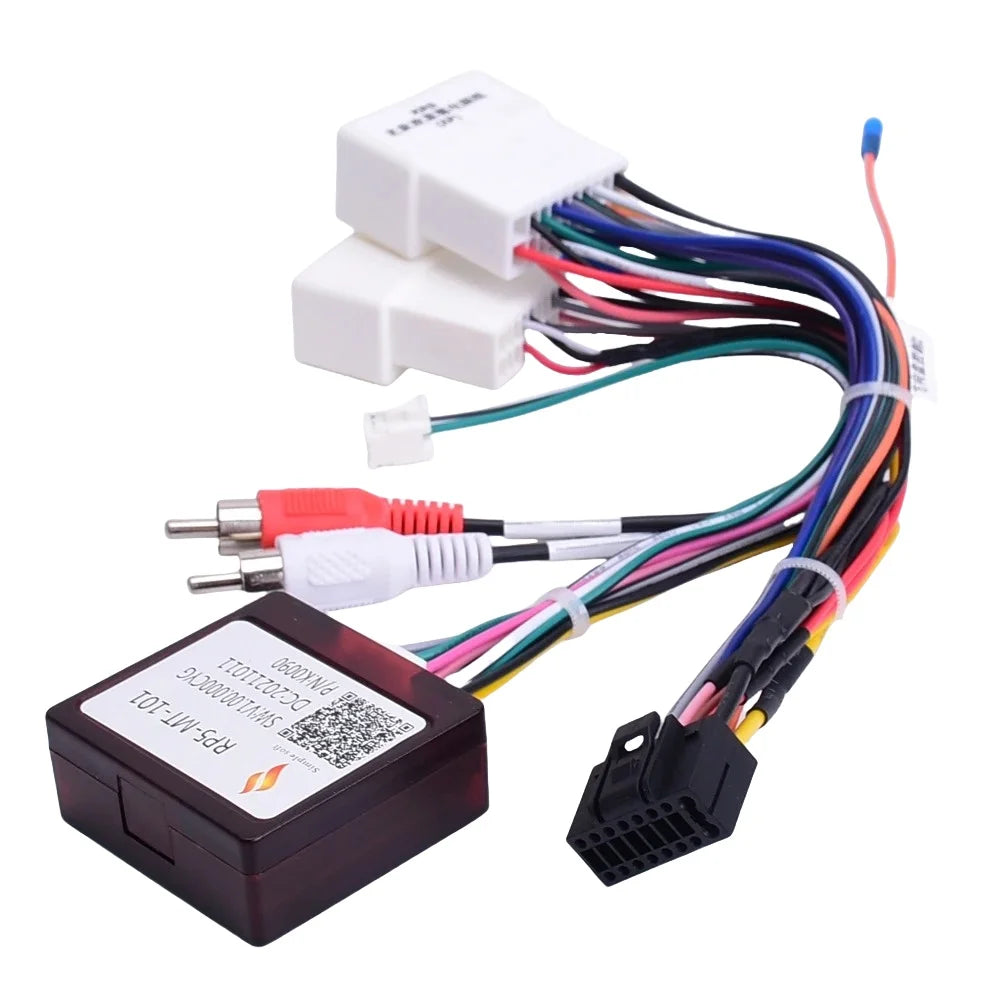 Car 16 Pin Radio Wiring Harness Canbus Box For Mitsubishi Outlander Pajero (2006-2013) Stereo Wire Aftermarket Android adapter