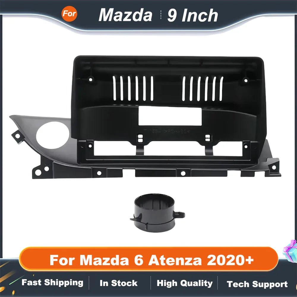 9 Inch Car Frame Fascia For Mazda 6 Atenza 2020+ Canbus Box Adapter Deceoder Android Radio Dash Fitting Panel Kit