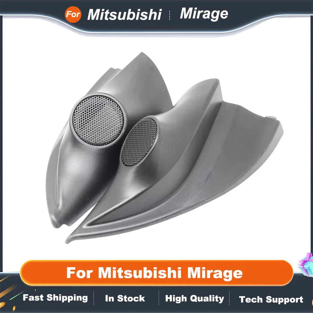 2PCS Car Speaker Mounts for Mitsubishi Mirage Tweeter Refitting Audio Door Angle Cover Boxes