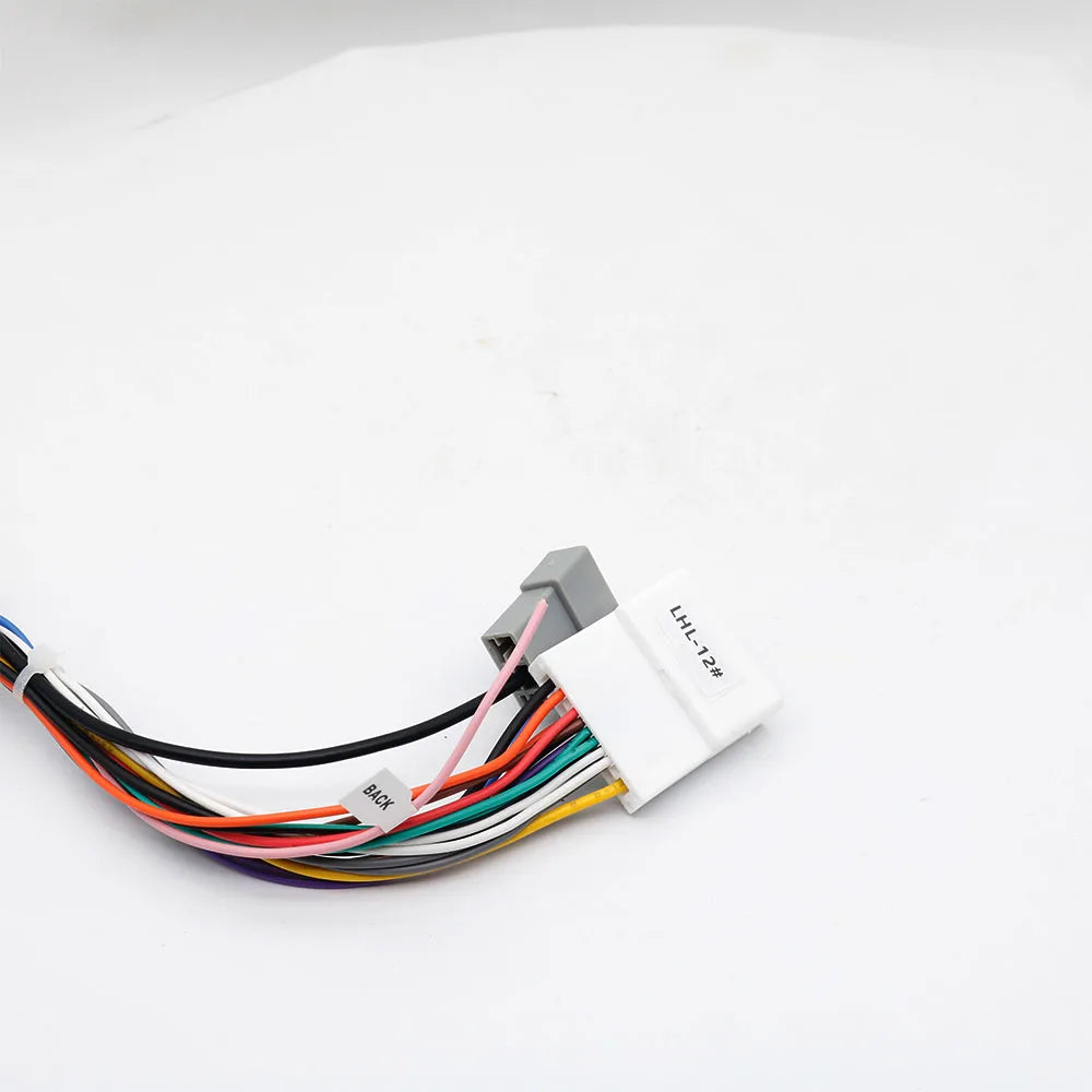 16P Car Head Unit Android MP5 Wire Harness Adapter For All Nissan Low-end Power Lines  Radio  XP