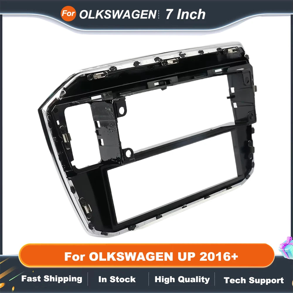 7 inch 2 Din Car Audio Frame For OLKSWAGEN UP 2016+ GPS Navigation Fascia Panel Car DVD Plastic Fascia