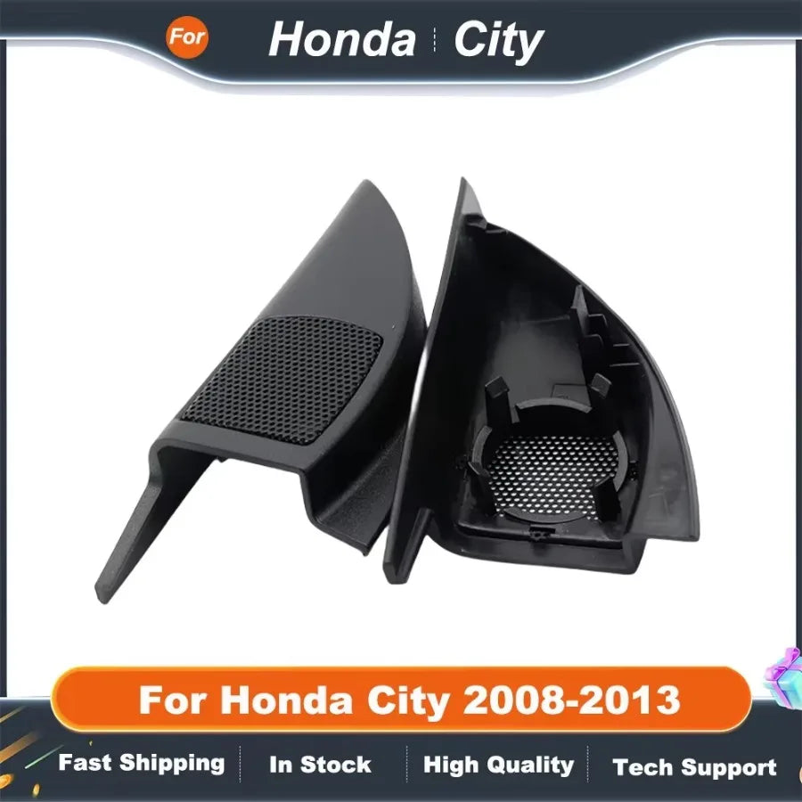 Angle Gum Mounts Car Radio Frame Fitting Kit for HONDA CITY 2008-2013 2Pcs Tweeter Speaker Cover Boxes Refitting Accessories