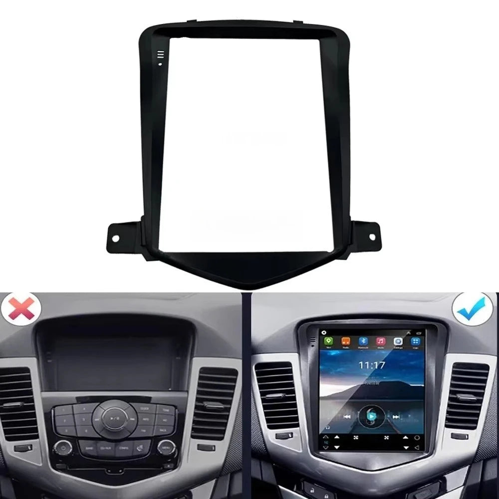 9.7 Inch For Chevrolet Cruze 2008-2014 Tesla Style Car Radio Fascia Head Unit Panel Player Andriod MP5 Frame Install Trim Kit