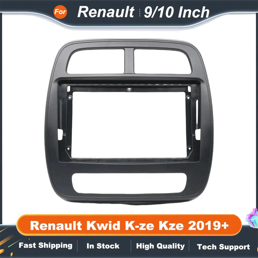 9/10 Inch Car Frame Fascia Adapter For Renault Kwid K-ze Kze 2019+ Android Radio Audio Dash Fitting Panel Kit