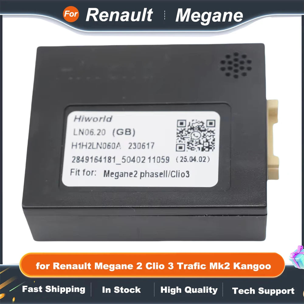 CAN Bus Decoder, 16 Pin to ISO Radio Harness Adapter, Car Android Wiring Cable for Renault Megane 2 Clio 3 Trafic Mk2 Kangoo
