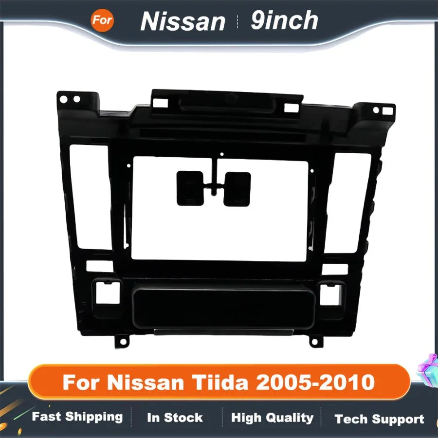 9" Universal Android Head Unit Frame Kit for Nissan Tiida 2005-2010  Dashboard Fascia Adapter Panel