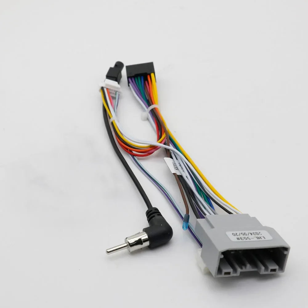 For Jeep Wrangler JK 2008-2018  Aftermarket DVD Radio Player Stereo Installation Car 16pin Android Wiring Harness With Canbus