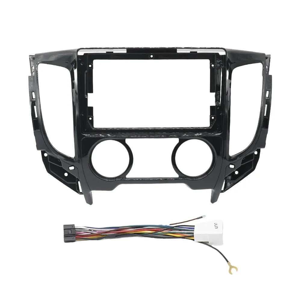 For Mitsubishi Triton L200 2015-2019 9 Inch Car Frame Fascia Adapter Android Radio Audio Dash Fitting Panel Kit