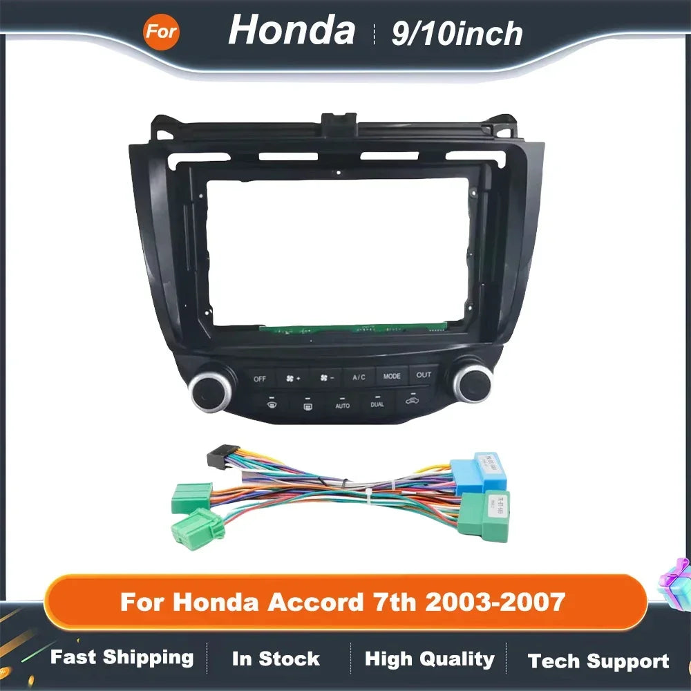 9/10Inch Car Accessories Car Radio For Honda Accord 7th 2003-2007 Dashboard Android Car Dvd Player Frame