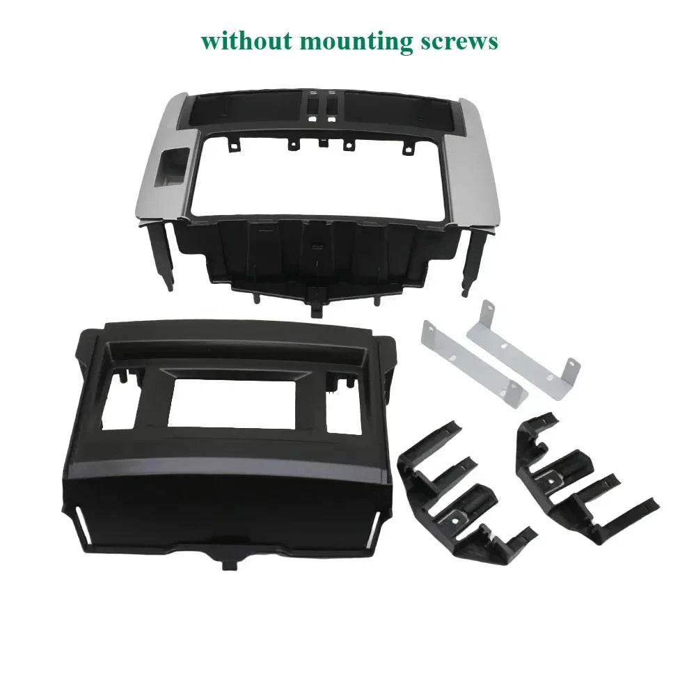 Car Fascia Radio Panel for Toyota Land Cruiser Prado (150) 2009-2013 (Left wheel) Dash Kit Console Facia Plate Bezel Adapter