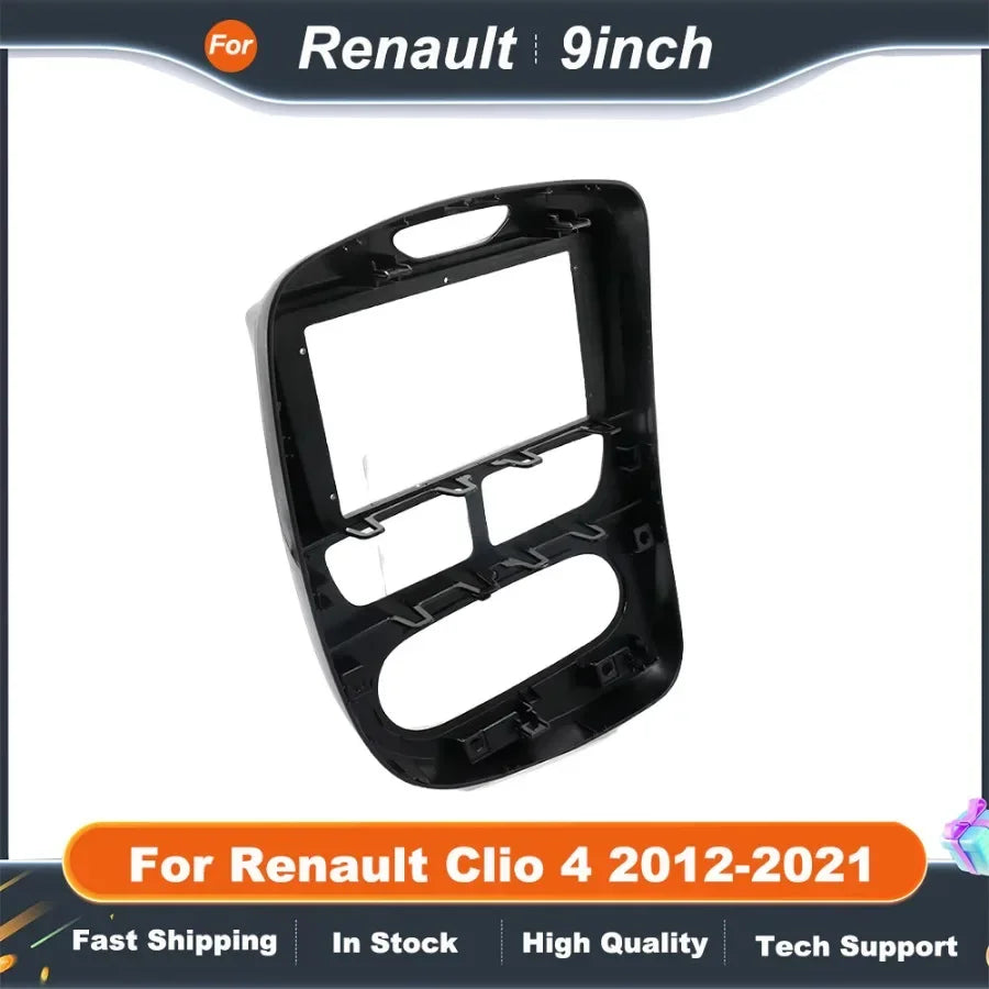 9 Inch Car Radio Fascia Frame for Renault Clio 4 2012-2021  Android Canbus Dash Panel with Decoder Box Installation Kit