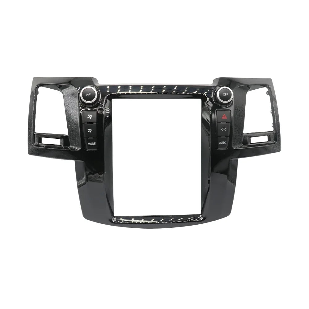 For 2005-2014 TOYOTA FORTUNER/ VIGO/ HILUX (9.7" VERTICAL SCREEN)Car Radio Fascias Tesla Style Panel Android MP5 Stereo Frame ki