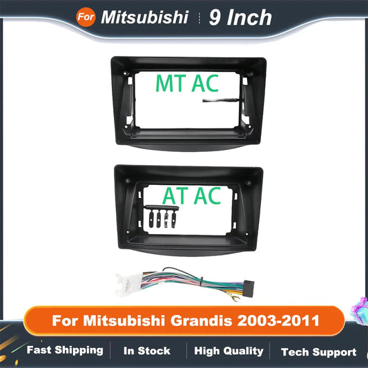 9 Inch Car Frame Fascia For Mitsubishi Grandis 2003-2011 Android Audio Fitting Adaptor Dash Trim Kit
