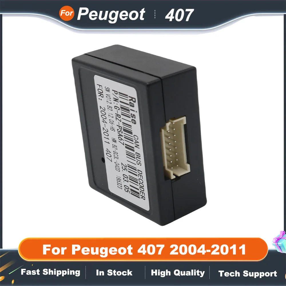 Raise PSA-RZ-67 Android Radio Head Unit 16 Pin Power Canbus For Peugeot 407 2004-2011 Multimedia Player Car Radio Touch Screen