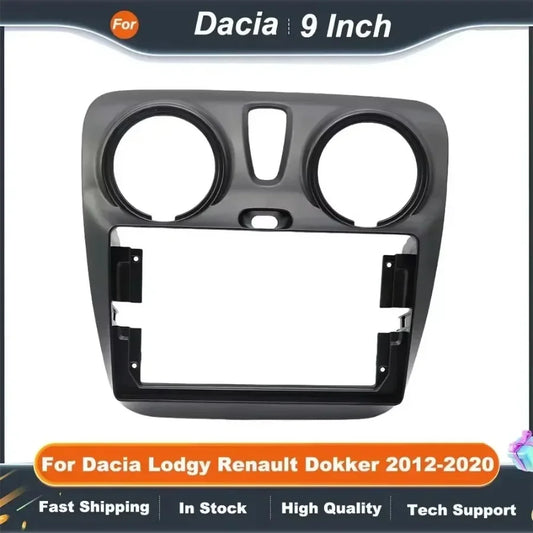 9 Inch Car Stereo Fascia Panel with CANBUS Decoder for Dacia Lodgy Renault Dokker 2012-2020 Android Radio Kit
