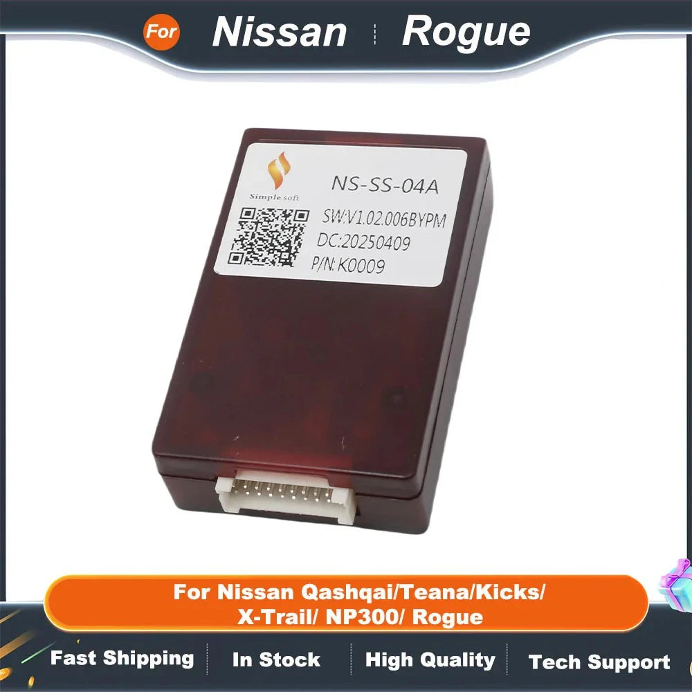 Canbus Box NS-SS-04A  For Nissan Qashqai/Teana/Kicks/ X-Trail/ NP300/ Rogue/ Support 360 Camera Function For16Pin Android Radio
