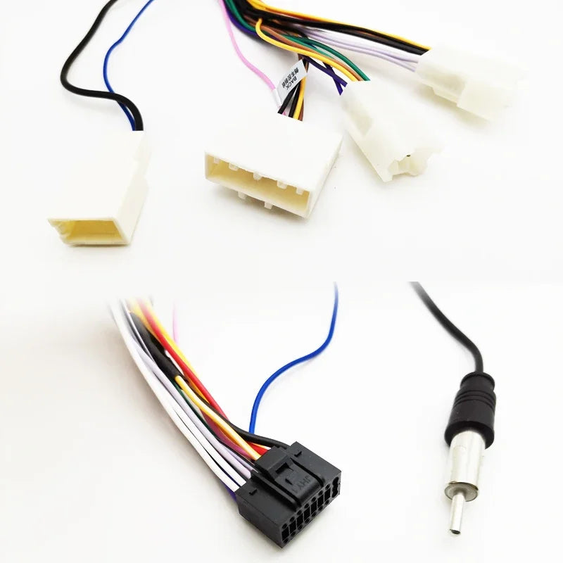 Radio Wiring Harness 16 Pin Plug Antenna Connector Car Audio Head Unit Cable Adapter for Toyota Corolla Yaris RAV4 Camry Hilux