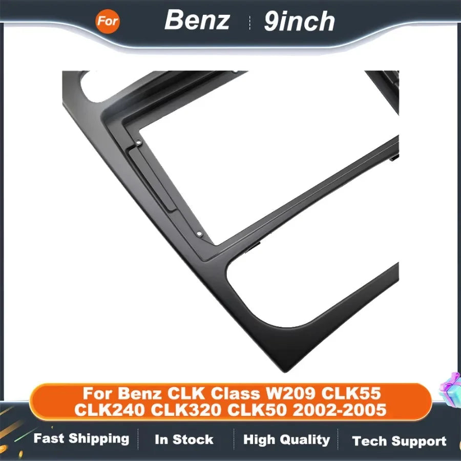 9 Inch Car Radio Frame For Benz CLK Class W209 CLK55 CLK240 CLK320 CLK50 2002-2005 Adapter Canbus Box Decoder Fitting Panel Kit