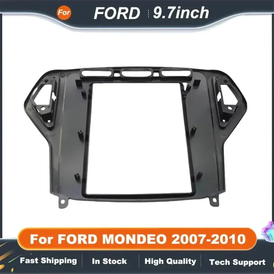 9.7 Inch 2 Din Tesla Style Car Radio Fascia for FORD MONDEO 2007-2010 Multimedia Navigation DVD Panel