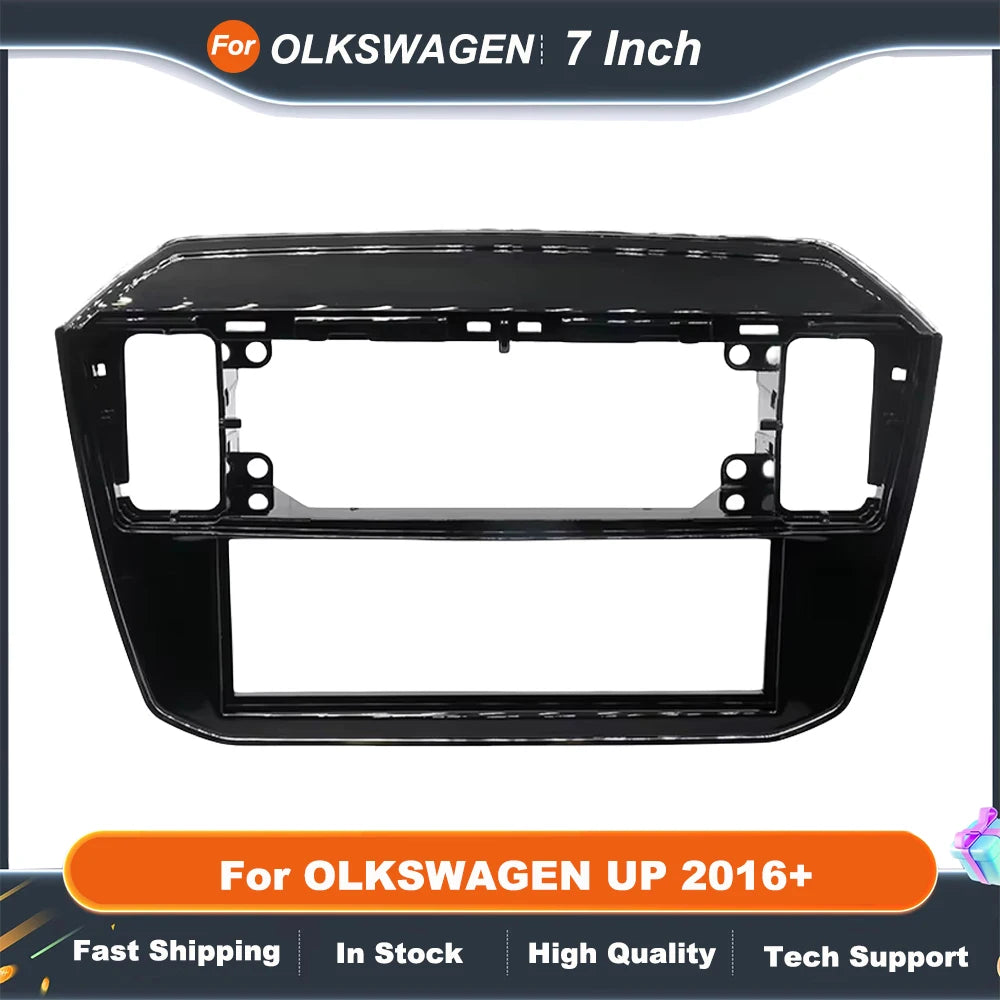 7 inch 2 Din Car Audio Frame For OLKSWAGEN UP 2016+ GPS Navigation Fascia Panel Car DVD Plastic Fascia