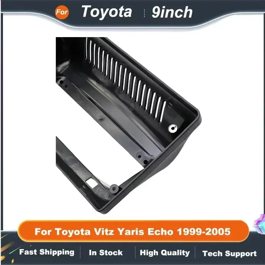 9 Inch Car Radio Fascia Frame  For Toyota Vitz Yaris Echo 1999-2005 Adapter Android Radio Dash Fitting Panel Kit