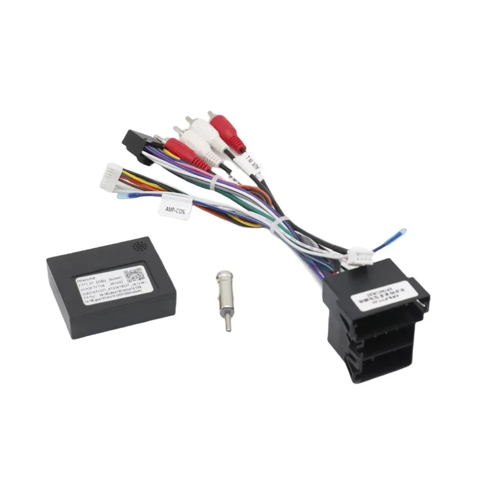 16 Pin Wiring HiWorld CANBUS for Fiat 500L Harnss Power Cable for Doblo Bravo PANDA UNO Punto Fiorino Android Car Radio