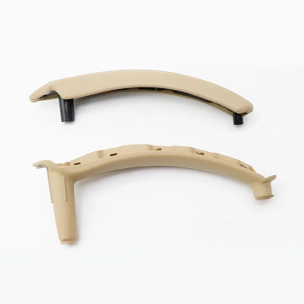 Interior Car Left Right Passenger Door Handle Leather Cover Trim Replacement For BMW X5 X6 E70 E71 E72 2007-2013
